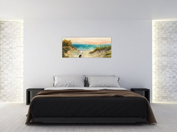 Tablou - Plaja cu nisip (120x50 cm)