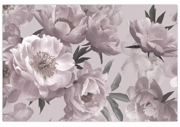 Tablou - Vintage bujorii (90x60 cm)