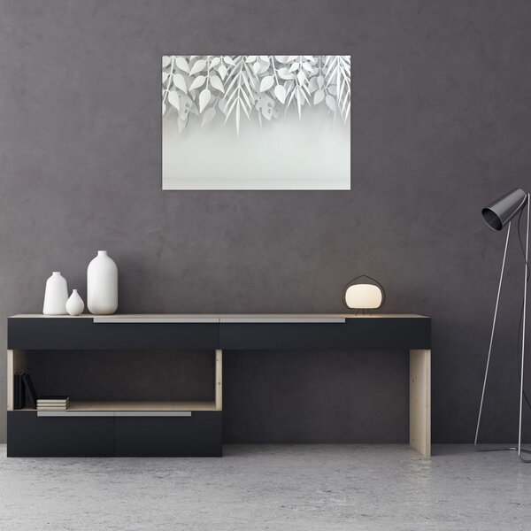 Tablou - Frunze de plasitic (70x50 cm)