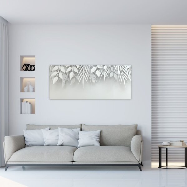 Tablou - Frunze de plasitic (120x50 cm)