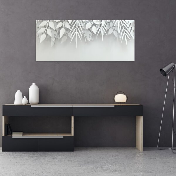 Tablou - Frunze de plasitic (120x50 cm)