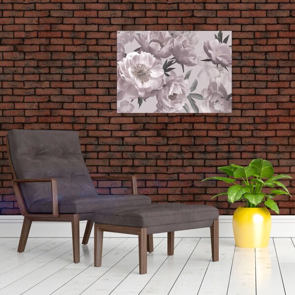 Tablou - Vintage bujorii (70x50 cm)