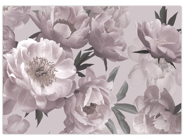 Tablou - Vintage bujorii (70x50 cm)