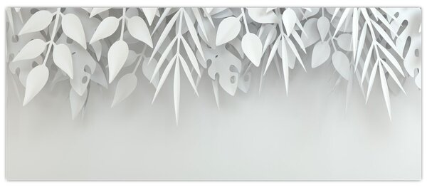 Tablou - Frunze de plasitic (120x50 cm)
