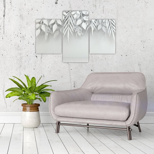 Tablou - Frunze de plasitic (90x60 cm)
