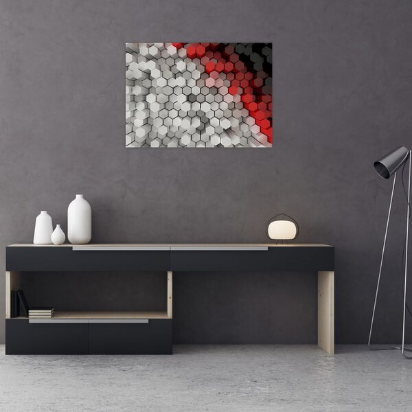 Tablou - 3D hexagoane (70x50 cm)