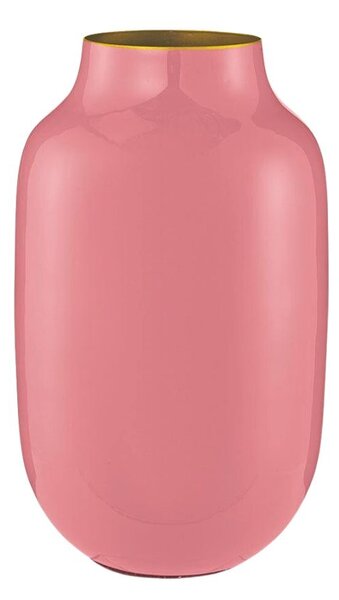Vaza decorativă, din metal, Pip Studio, Pink, 30 cm, colecția La Majorelle