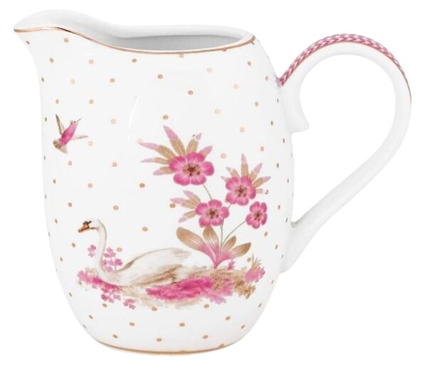 Latieră din porțelan, Pip Studio, Dots Gold Pink, 250 ml, colecția Jolie