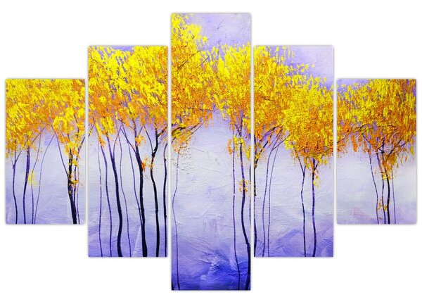 Tablou - Copaci galbeni (150x105 cm)