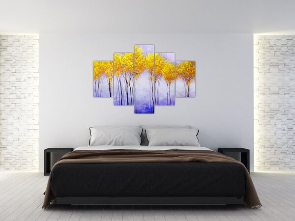 Tablou - Copaci galbeni (150x105 cm)