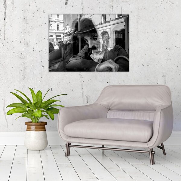 Tablou - Charles Chaplin la Praga (70x50 cm)