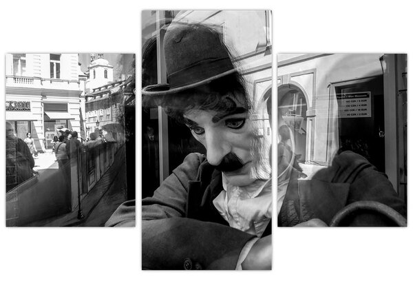 Tablou - Charles Chaplin la Praga (90x60 cm)