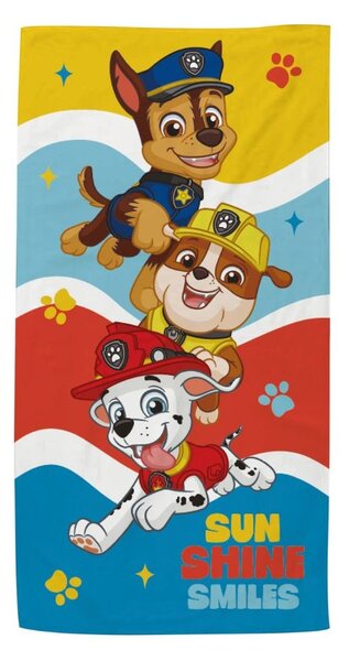 Prosop de plajă, pentru copii, model Paw Patrol, 70x140 cm, Arditex