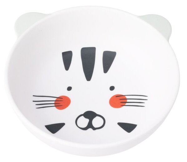 Bol pentru copii Excellent Houseware, 100% melamină, diametru 15 cm, finisaj mat, pisicuță