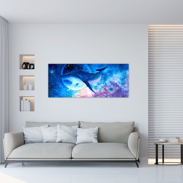 Tablou - Balena spațială (120x50 cm)