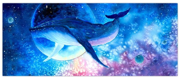 Tablou - Balena spațială (120x50 cm)