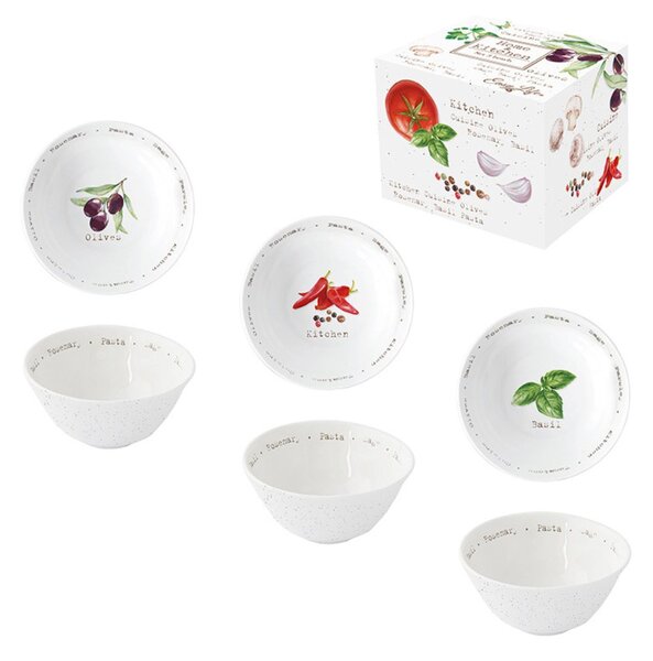 Set 3 boluri, porțelan, 10 cm, Home&Kitchen, Easy Life