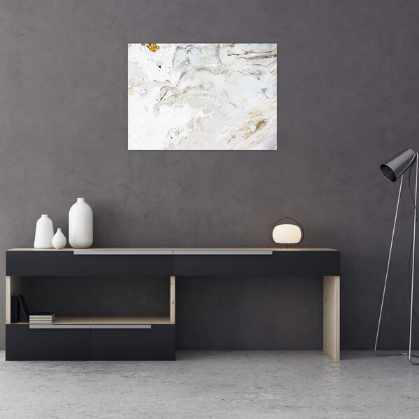 Tablou - Hârtie de ulei cu design de marmură (70x50 cm)