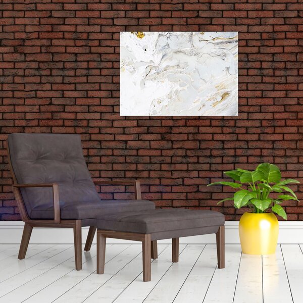 Tablou - Hârtie de ulei cu design de marmură (70x50 cm)