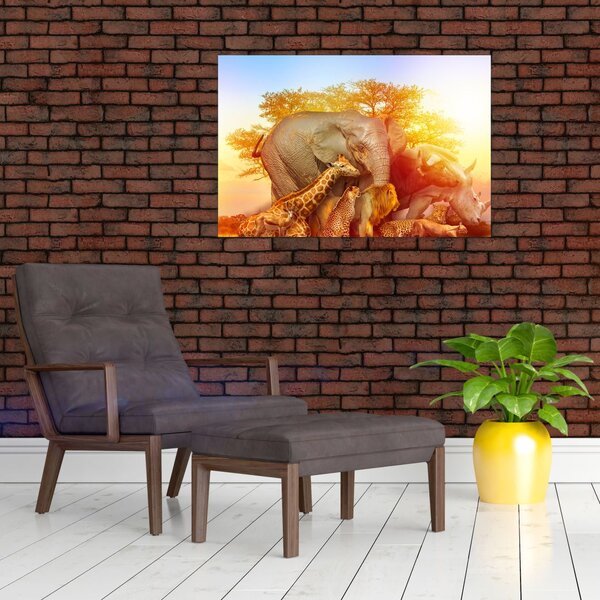 Tablou - Animale africane (90x60 cm)