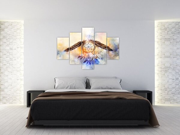 Tablou - Captator de vise cu pene (150x105 cm)