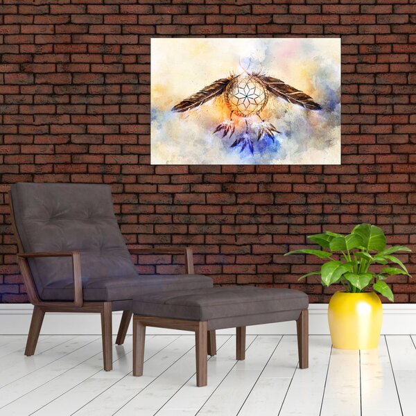 Tablou - Captator de vise cu pene (90x60 cm)