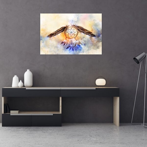 Tablou - Captator de vise cu pene (90x60 cm)