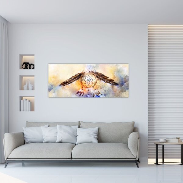 Tablou - Captator de vise cu pene (120x50 cm)