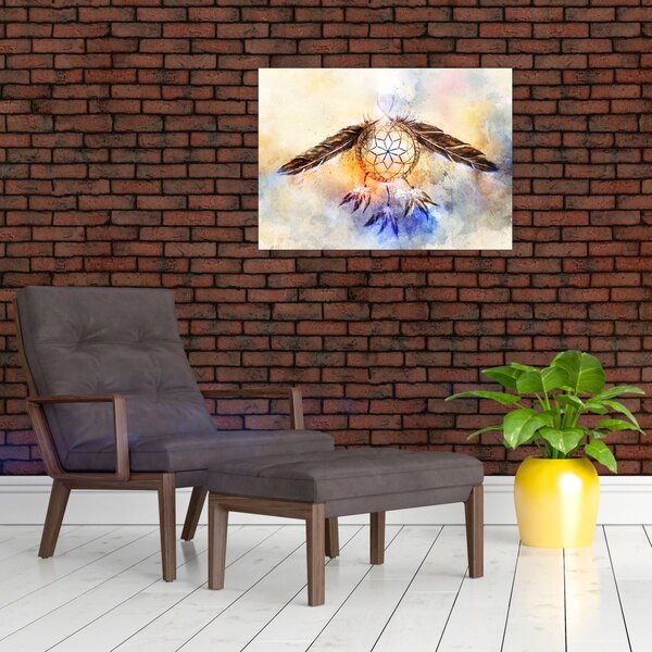 Tablou - Captator de vise cu pene (70x50 cm)