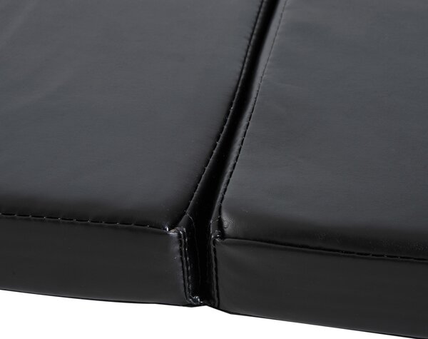 HOMCOM Tapet de Gimnastică Pliabil, Tapet Fitness Gros de 5 cm și Antialunecare, 180x60x5 cm, Negru | Aosom Romania