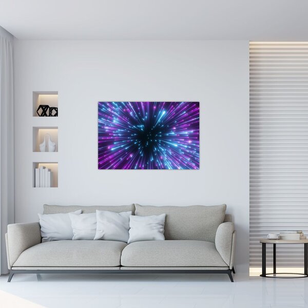Tablou - Spațiu neon (90x60 cm)