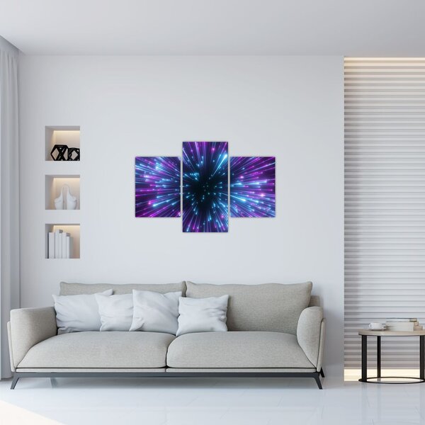 Tablou - Spațiu neon (90x60 cm)