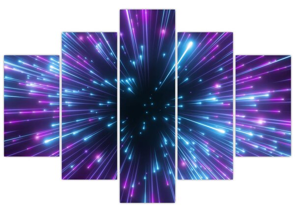 Tablou - Spațiu neon (150x105 cm)