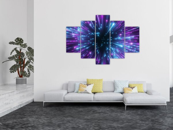 Tablou - Spațiu neon (150x105 cm)