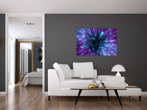Tablou - Spațiu neon (90x60 cm)