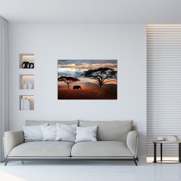 Tablou - Parcul Național Serengeti, Tanzania, Africa (90x60 cm)