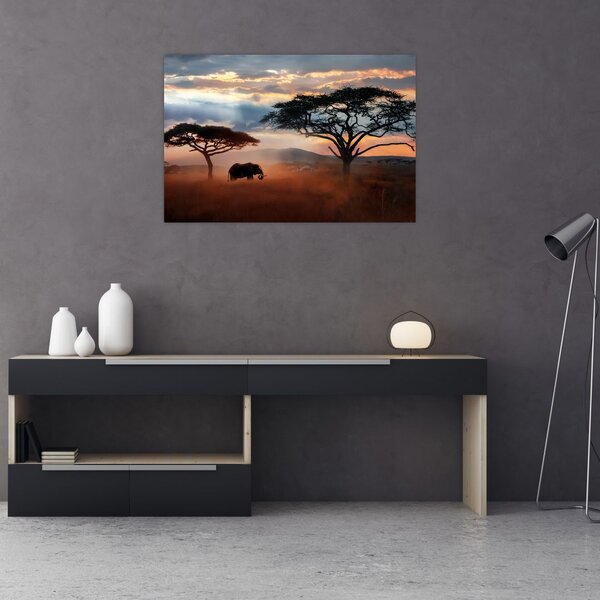 Tablou - Parcul Național Serengeti, Tanzania, Africa (90x60 cm)