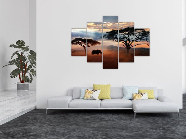 Tablou - Parcul Național Serengeti, Tanzania, Africa (150x105 cm)