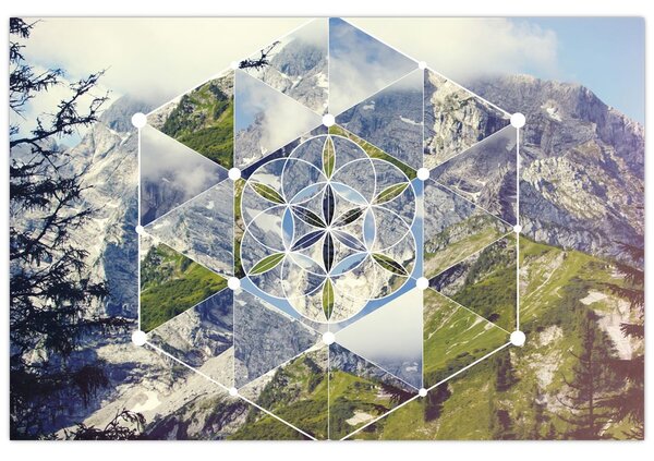 Tablou - Model geometric (90x60 cm)