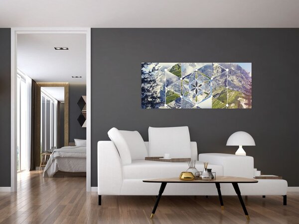 Tablou - Model geometric (120x50 cm)