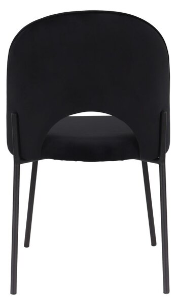 Scaun Molly Black negru uni