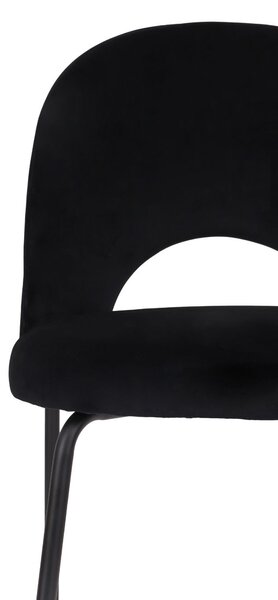 Scaun Molly Black negru uni