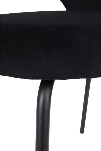 Scaun Molly Black negru uni
