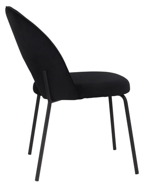 Scaun Molly Black negru uni