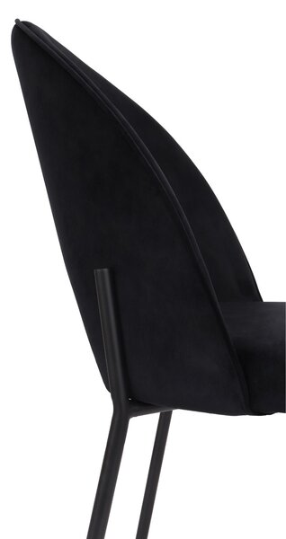 Scaun Molly Black negru uni