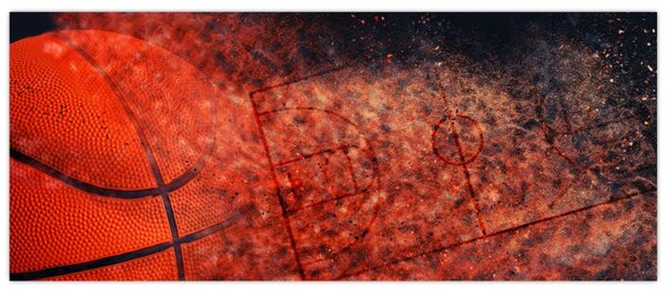 Tablou - Meci de baschet (120x50 cm)