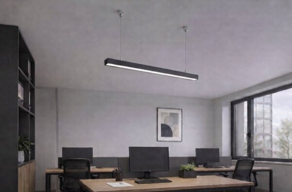 Brilagi - Lampă suspendată LED FULLDAY, 10/15/20W, 230V, 2700/4000/6000K, 60 cm, neagră