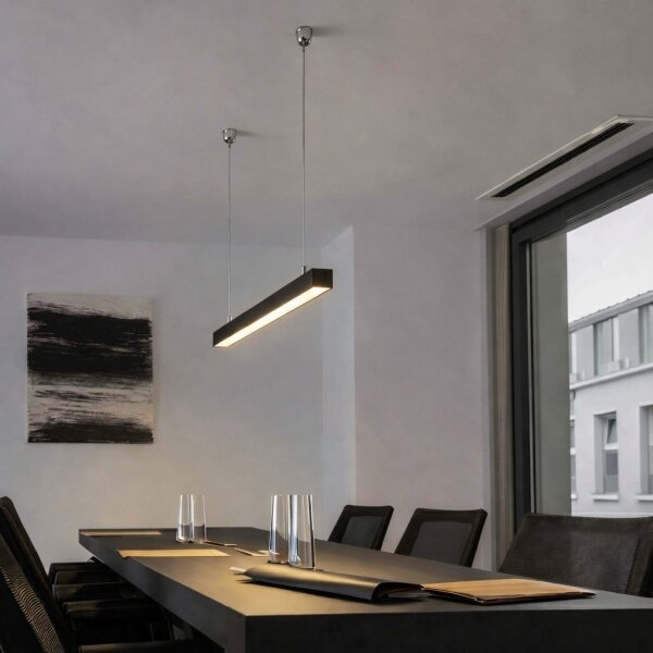 Brilagi - Lampă suspendată LED FULLDAY, 10/15/20W, 230V, 2700/4000/6000K, 60 cm, neagră