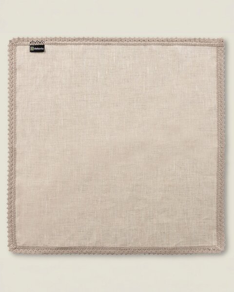 Șervețel dantelă 1 buc. 48x48cm culoare bej Țesătură împletitură