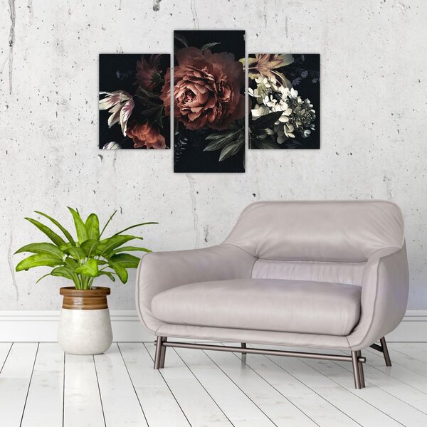 Tablou - Flori întunecate (90x60 cm)